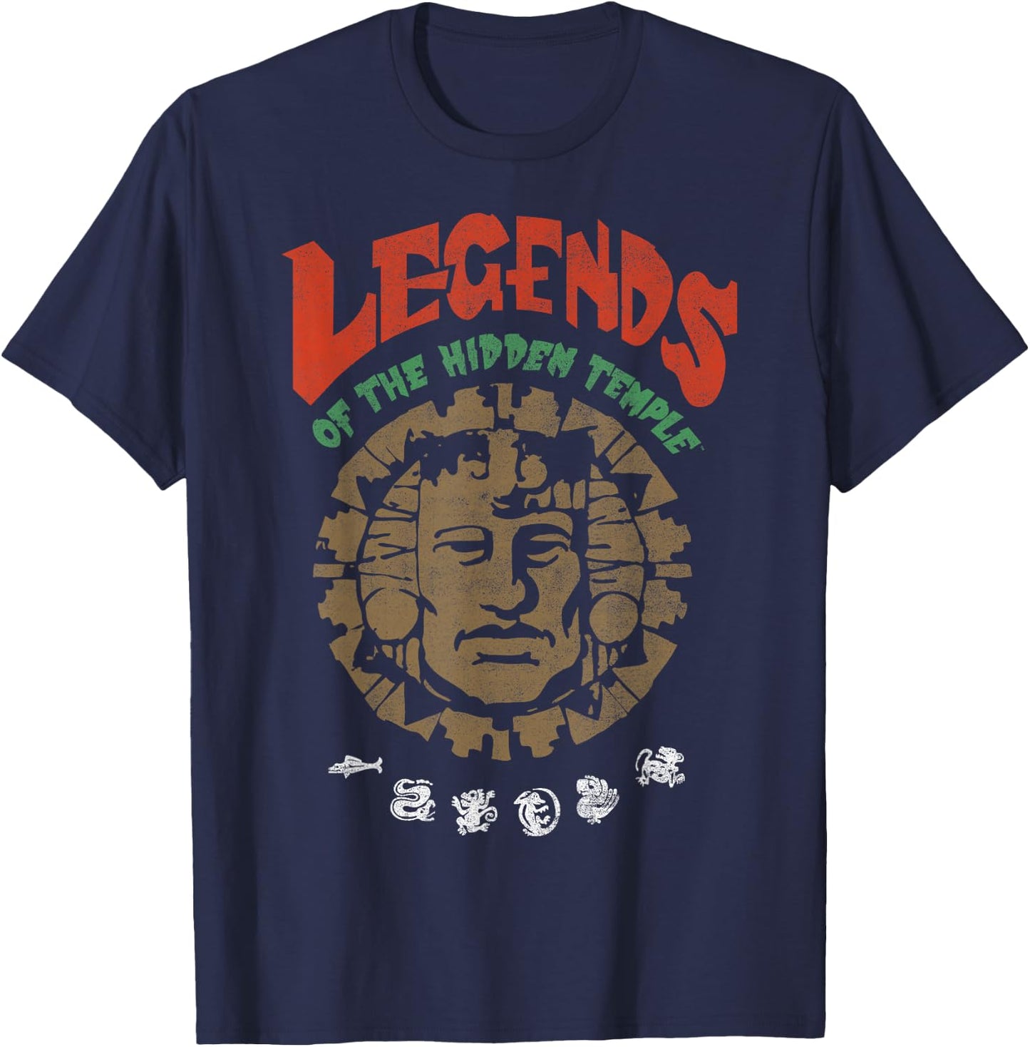 Legends of the Hidden Temple Vintage Poster T-Shirt - T-Shirt | Navy