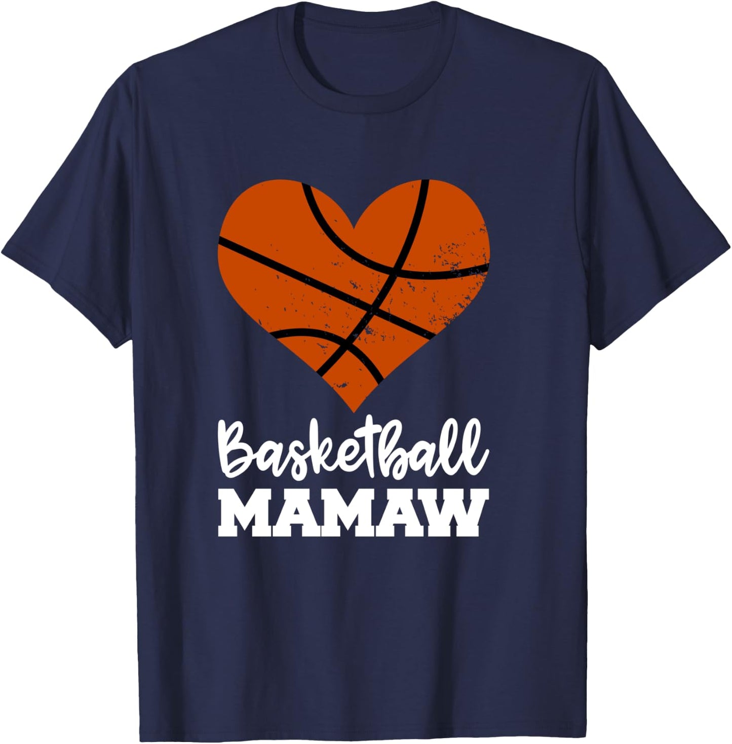 Basketball Mamaw Funny Basketball Player Mamaw T-Shirt - T-Shirt | Navy