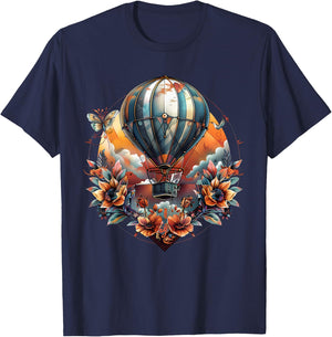 Hot Air Balloon Ride Festival Hot Air Ballooning T-Shirt - T-Shirt | Navy