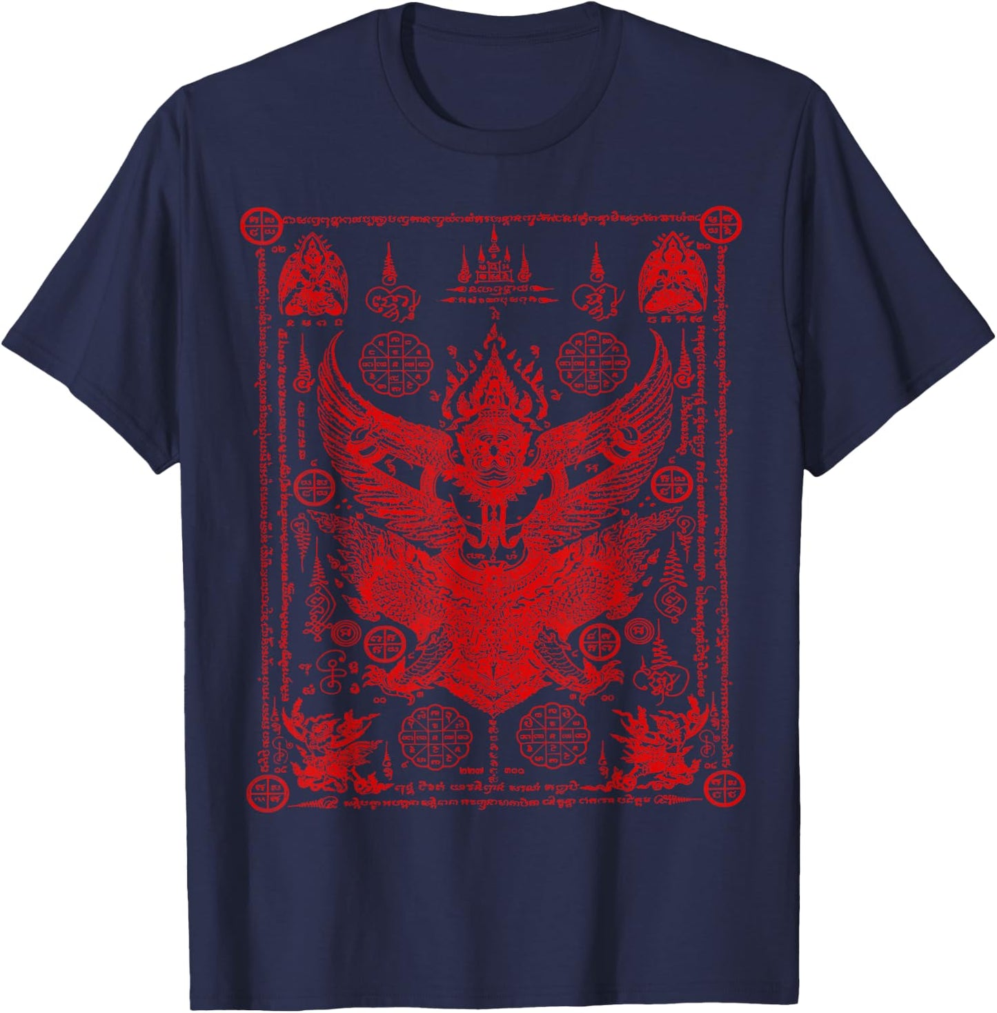 Sak Yant Thailand Tattoo Magical Thai Tattoos Thailand Gift T-Shirt - T-Shirt | Navy