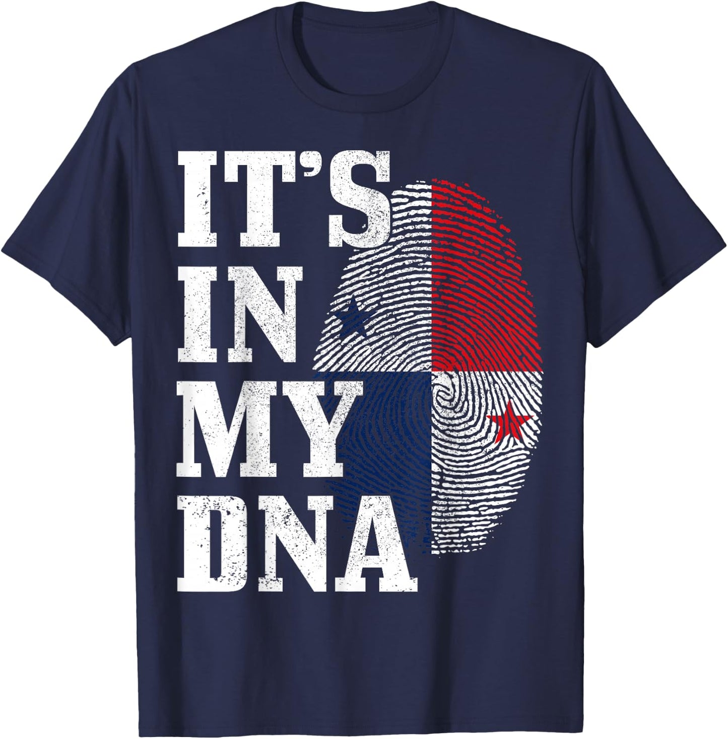Panama It's in My DNA Panamanian Flag Pride Roots T-Shirt - T-Shirt | Navy
