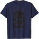 Predator Head Stamp 80s T-Shirt - T-Shirt | Navy