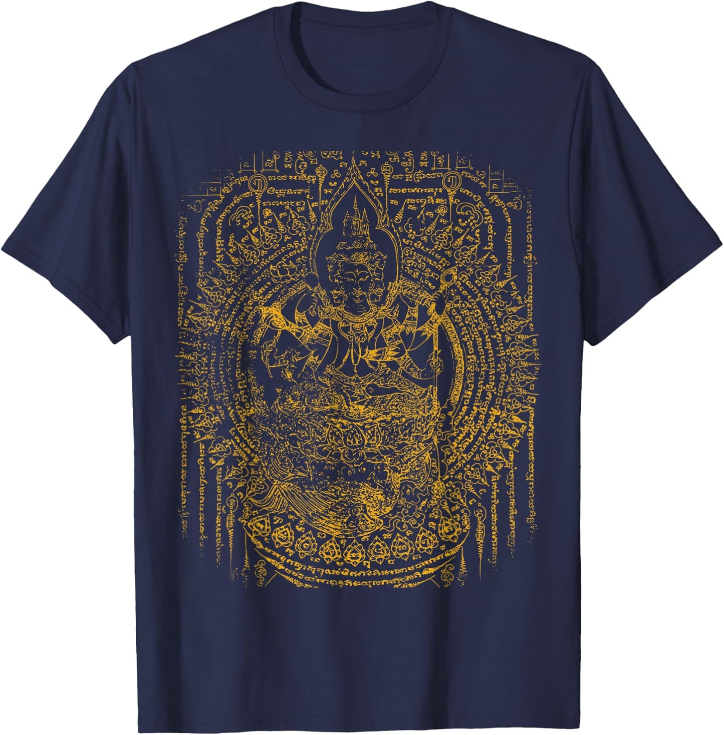 Thailand Sak Yant Tattoo Magical Thai Tattoos Thailand Gift T-Shirt - T-Shirt | Navy