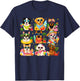 Funny Dogs in Sunglasses Summer Beach Vacation Dog Lovers T-Shirt - T-Shirt | Navy