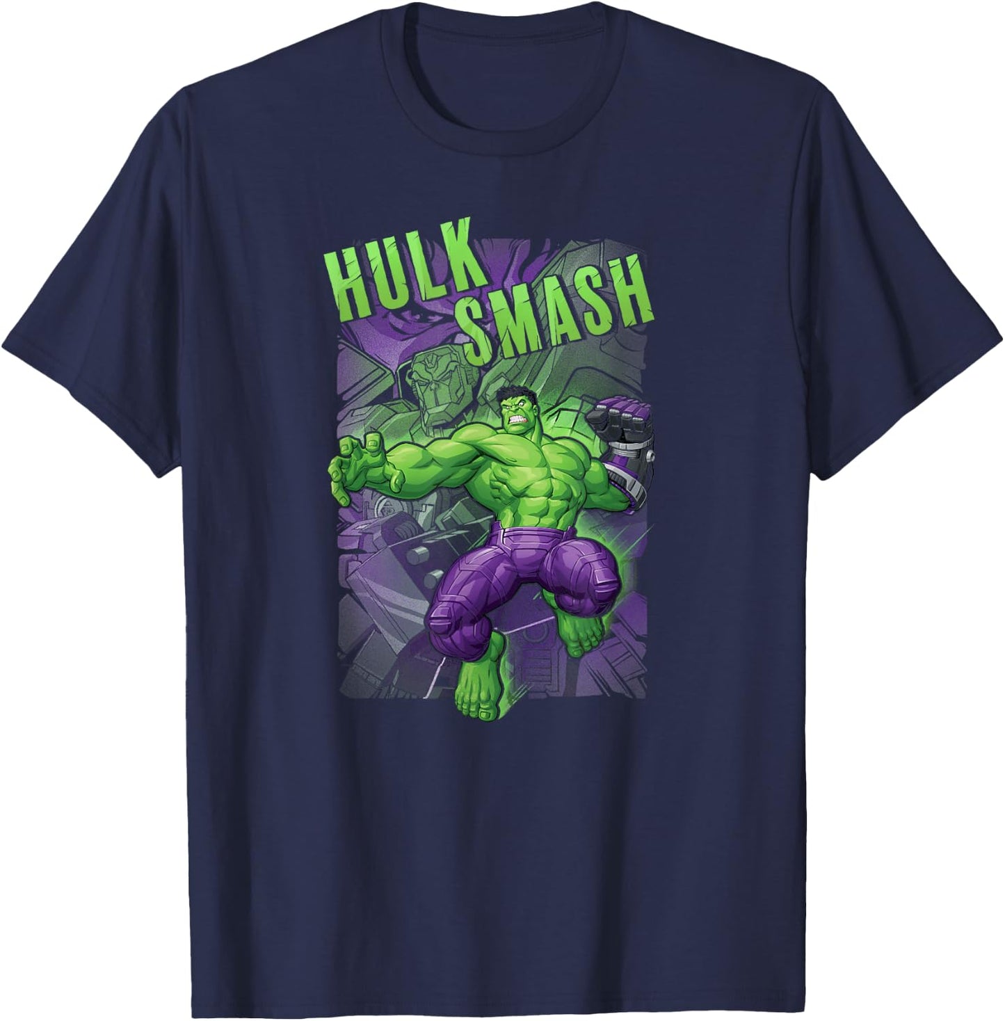 Marvel Avengers Mech Strike Hulk Smash T-Shirt - T-Shirt | Navy