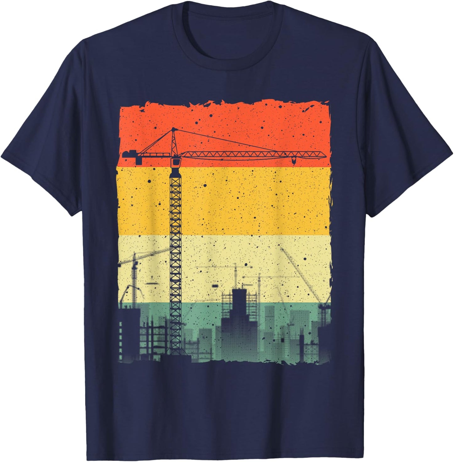Best Tower Crane Design Women Tower Crane Operator T-Shirt - T-Shirt | Navy