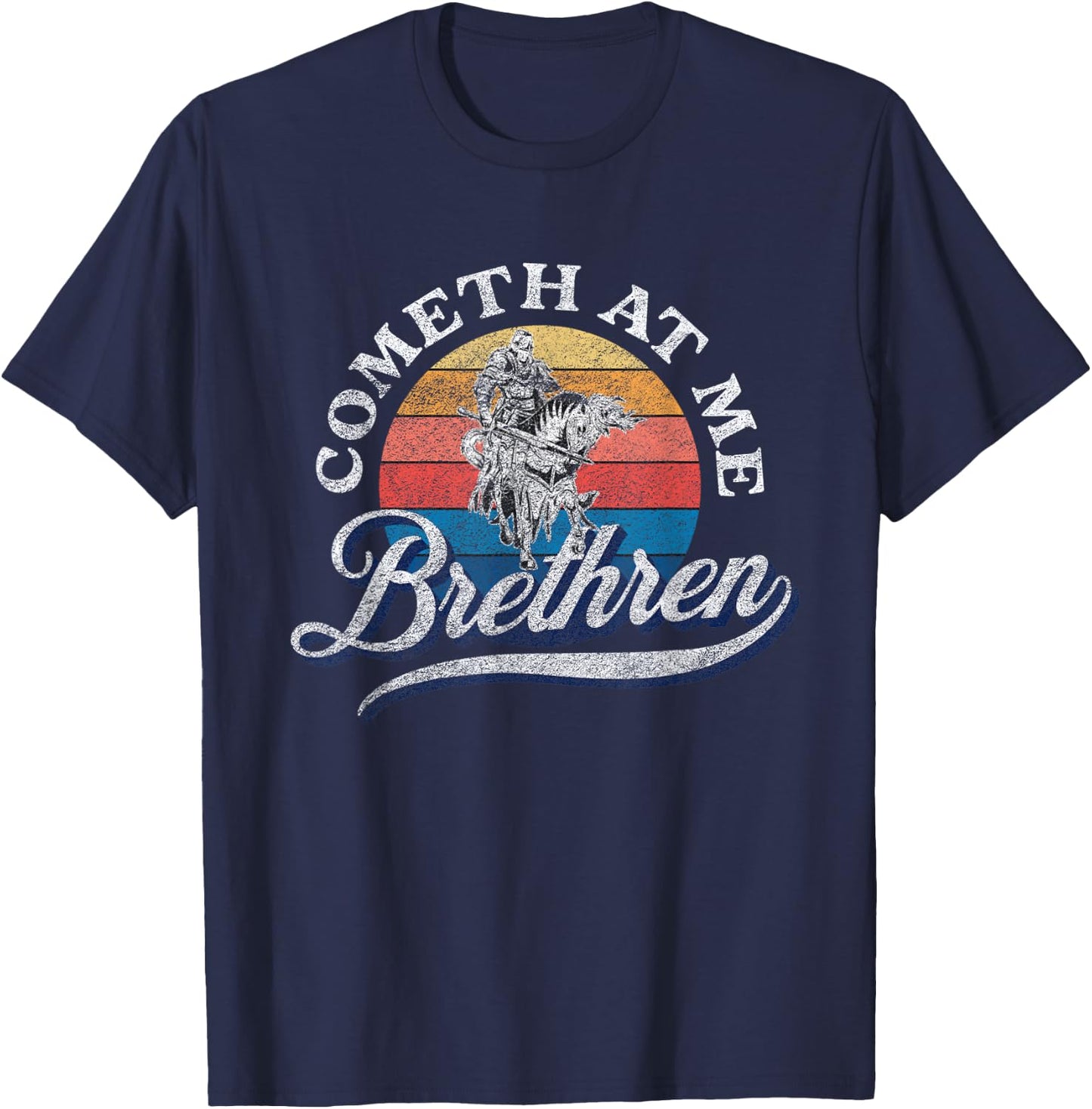 Thou May Ingest A Satchel Of Richards COMETH AT ME BRETHREN T-Shirt - T-Shirt | Navy