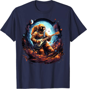 Astronaut Guitar T-Shirt - T-Shirt | Navy