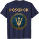 Poseidon Ancient Greek God T-Shirt - T-Shirt | Navy
