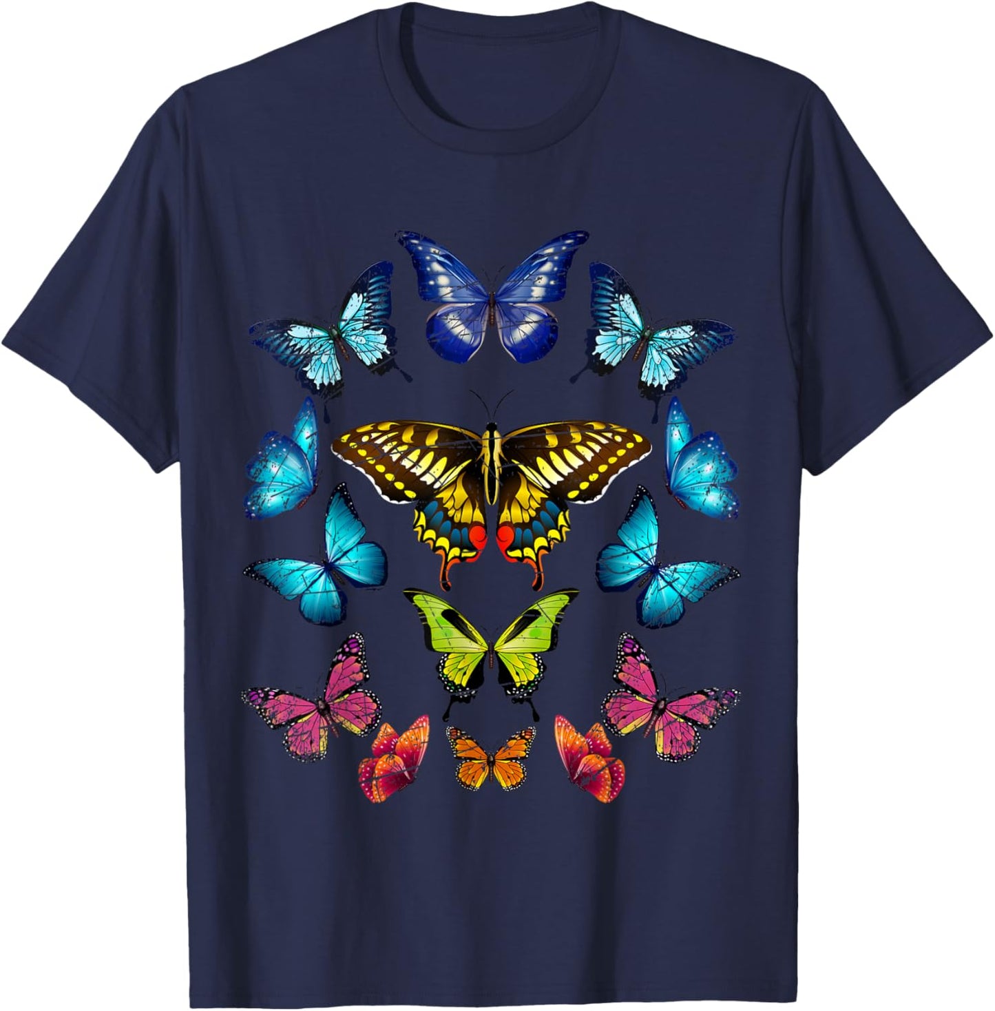 Butterflies Butterfly T-Shirt - T-Shirt | Navy