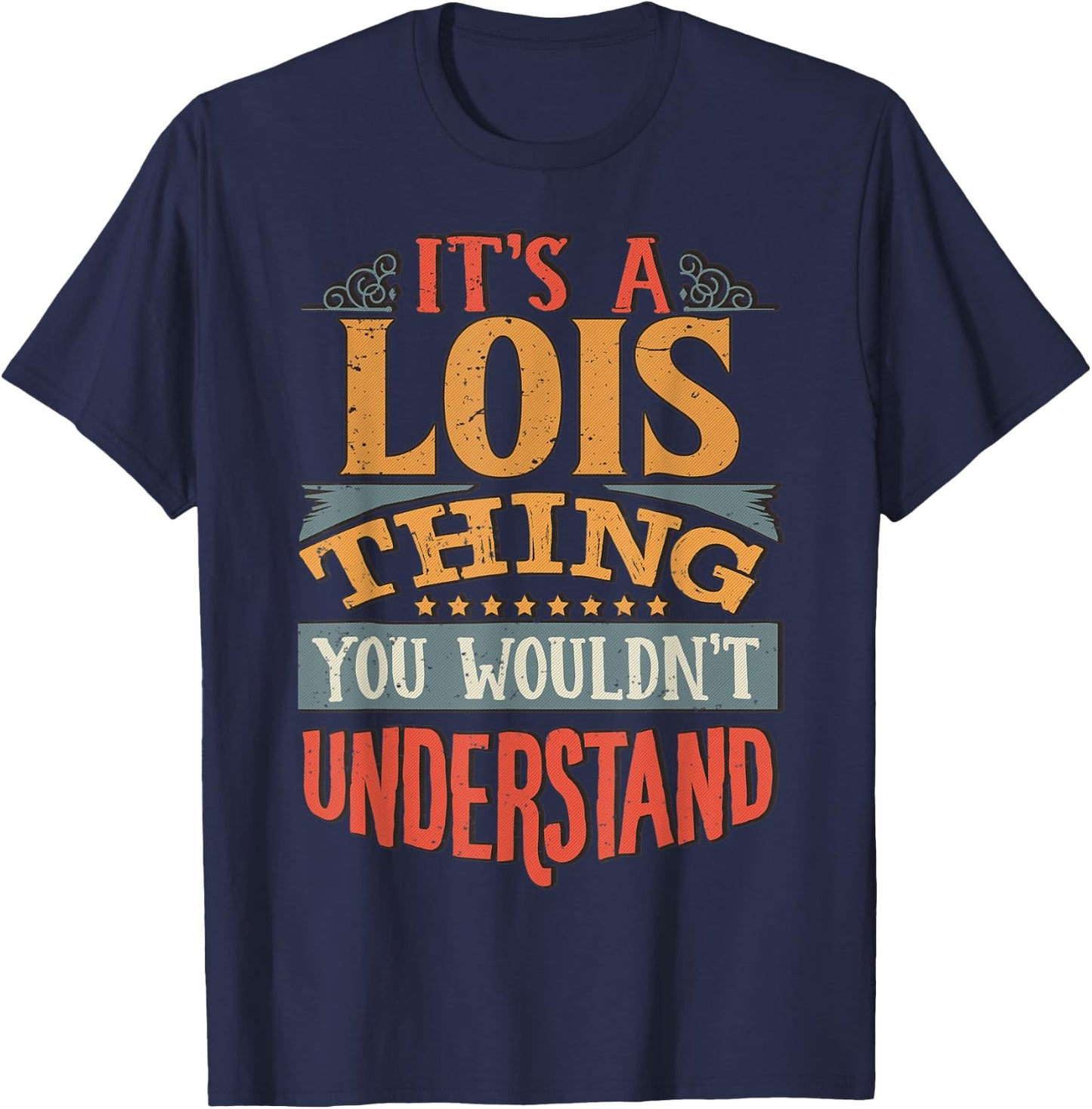 Lois Name T-Shirt - T-Shirt | Navy