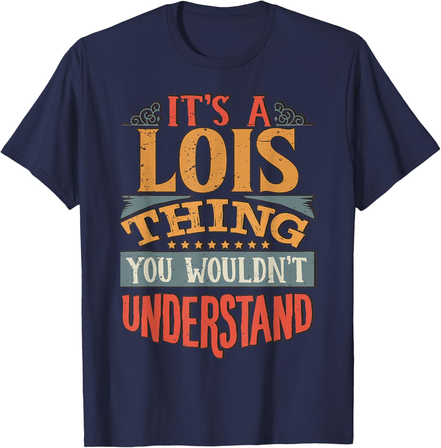 Lois Name T-Shirt - T-Shirt | Navy