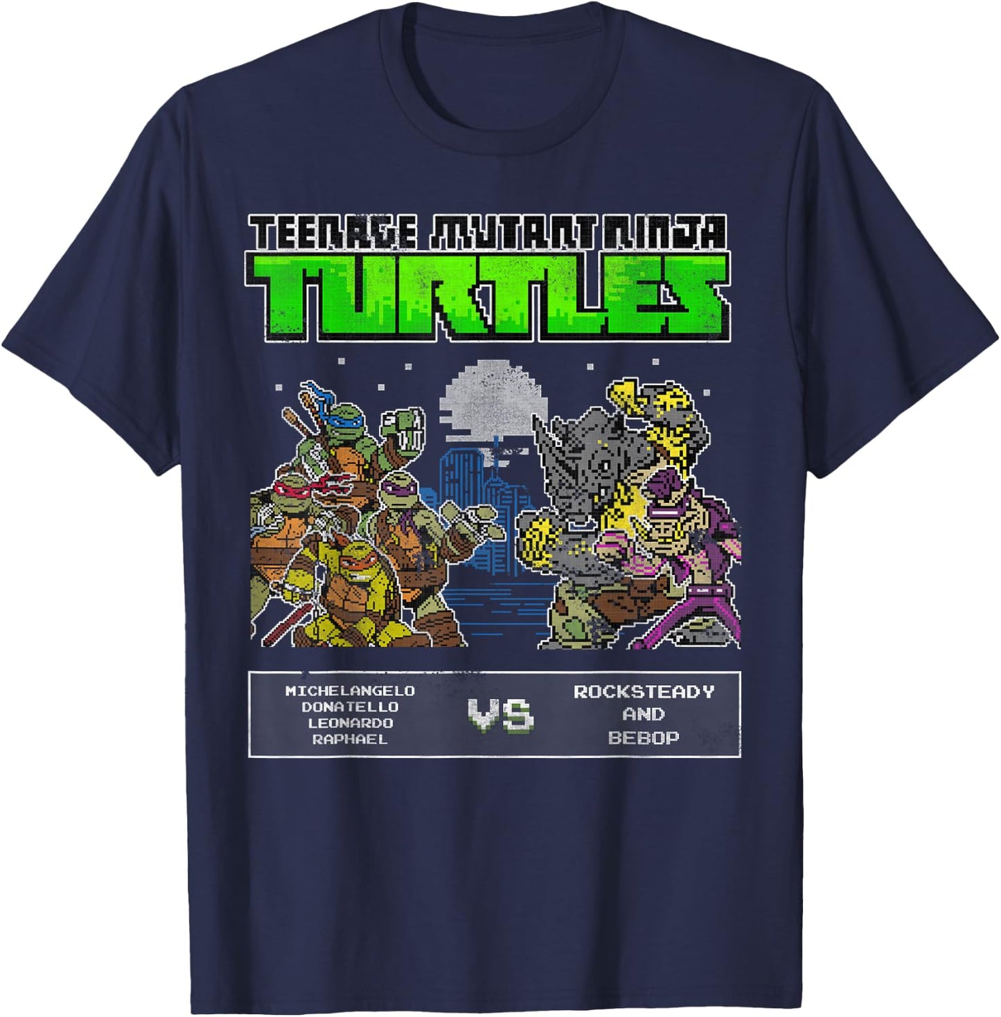 Teenage Mutant Ninja Turtles Video Game Battle T-Shirt - T-Shirt | Navy