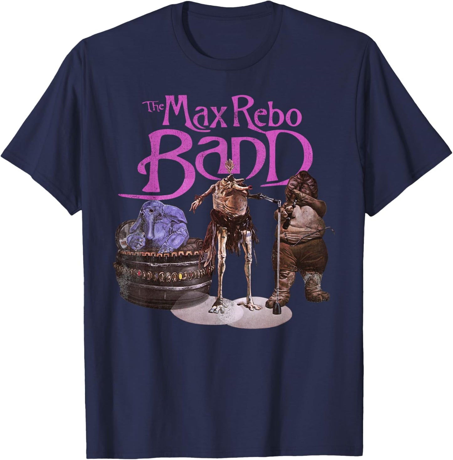 Star Wars The Max Rebo Band Vintage 70's Epic Rock T-Shirt - T-Shirt | Navy