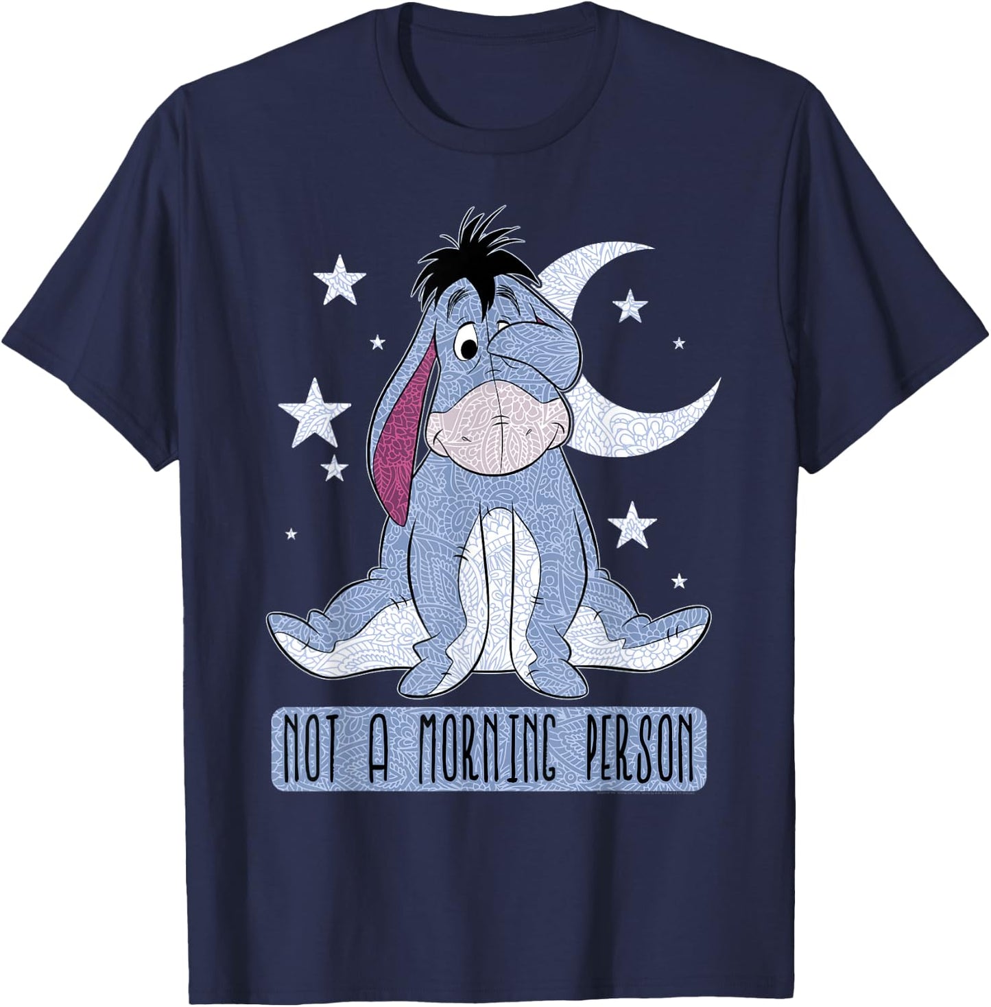 Disney Winnie The Pooh Eeyore Not A Morning Person Short Sleeve T-Shirt - T-Shirt | Navy