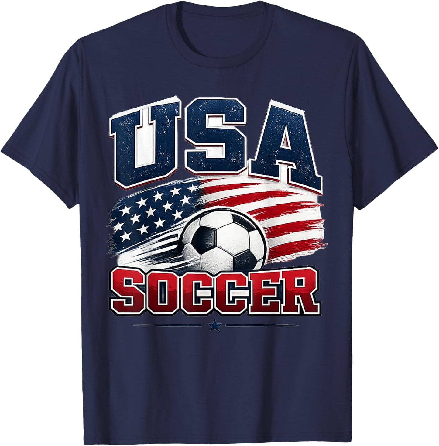 Soccer Football- World Cup 2026 USA T-Shirt - T-Shirt | Navy