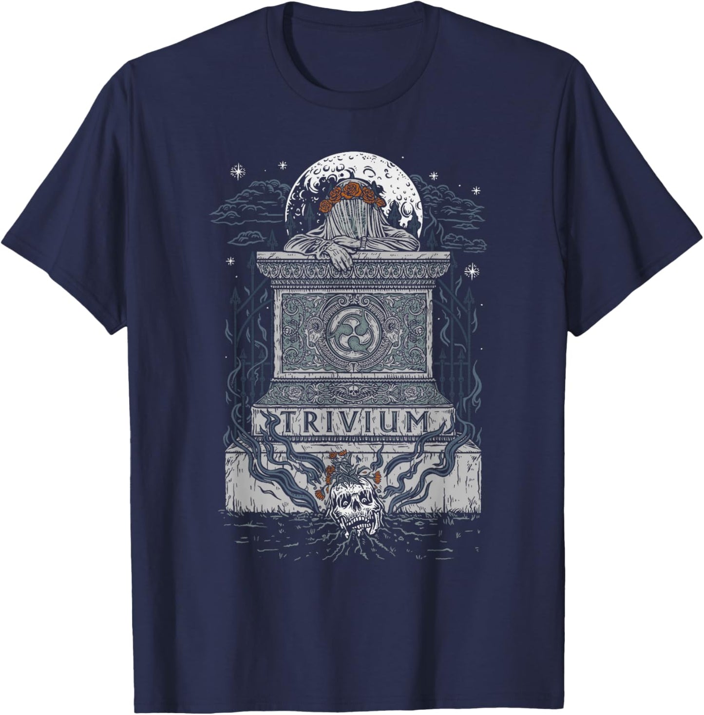 Trivium Tomb Rise , Black, Small T-Shirt - T-Shirt | Navy