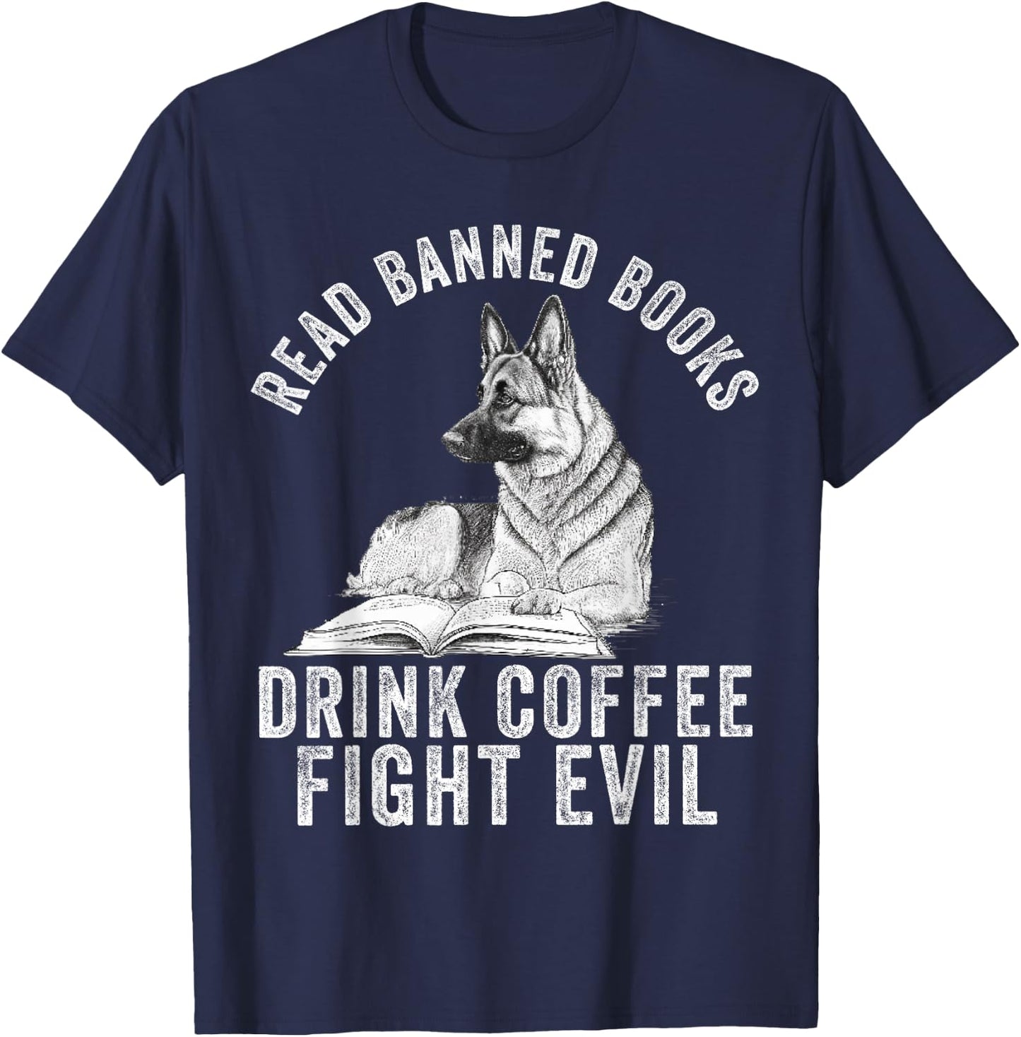 I Read Banned Books Lover BookWorm Love Banned Books T-Shirt - T-Shirt | Navy