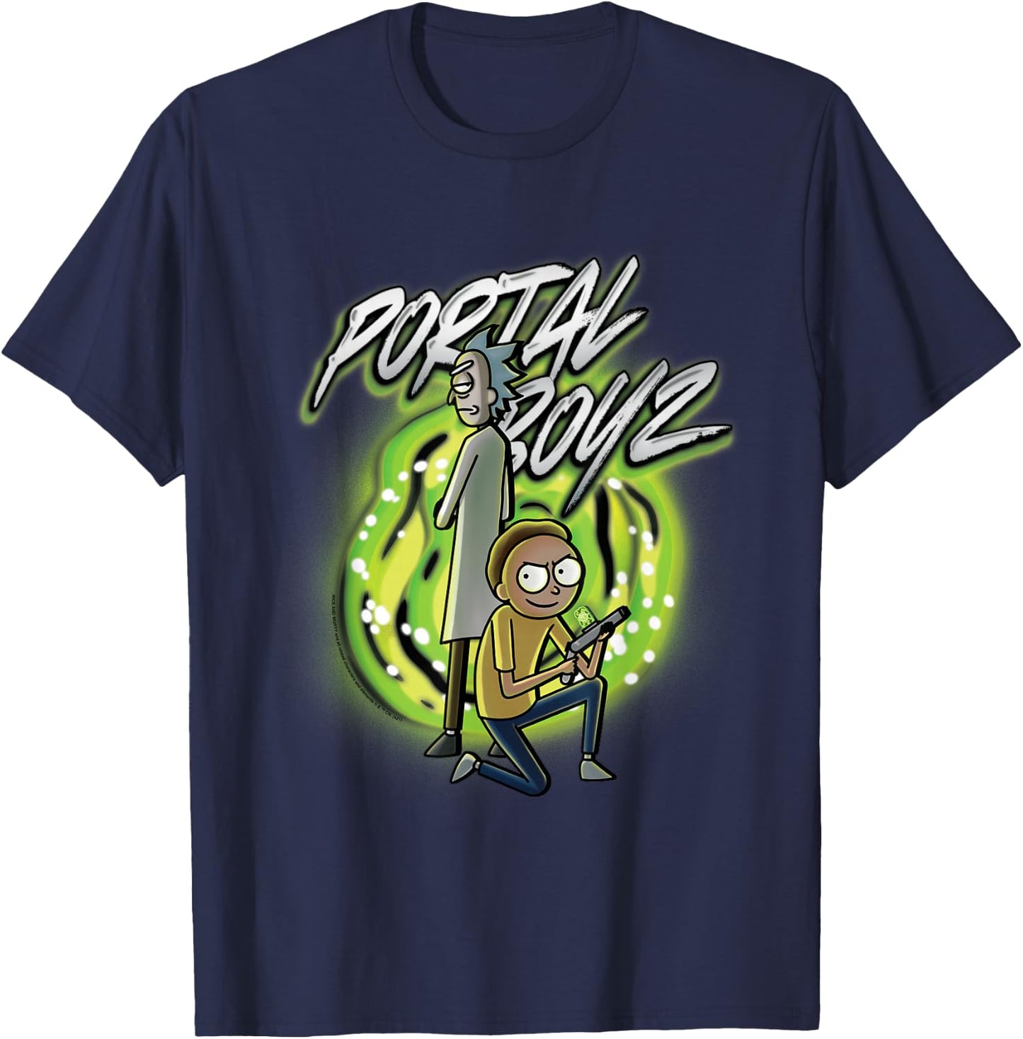Rick and Morty The Portal Boyz T-Shirt - T-Shirt | Navy
