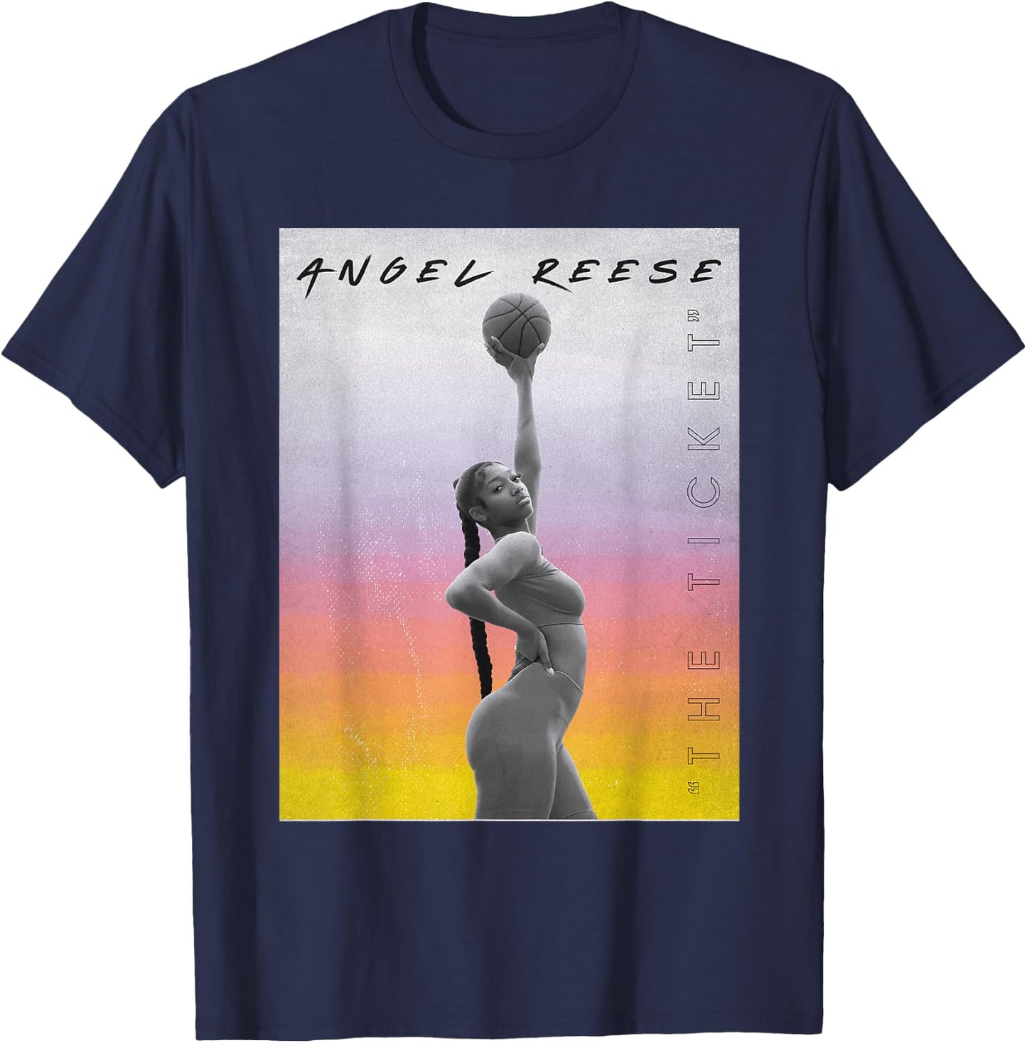 Angel Reese Official Merch T-Shirt - T-Shirt | Navy