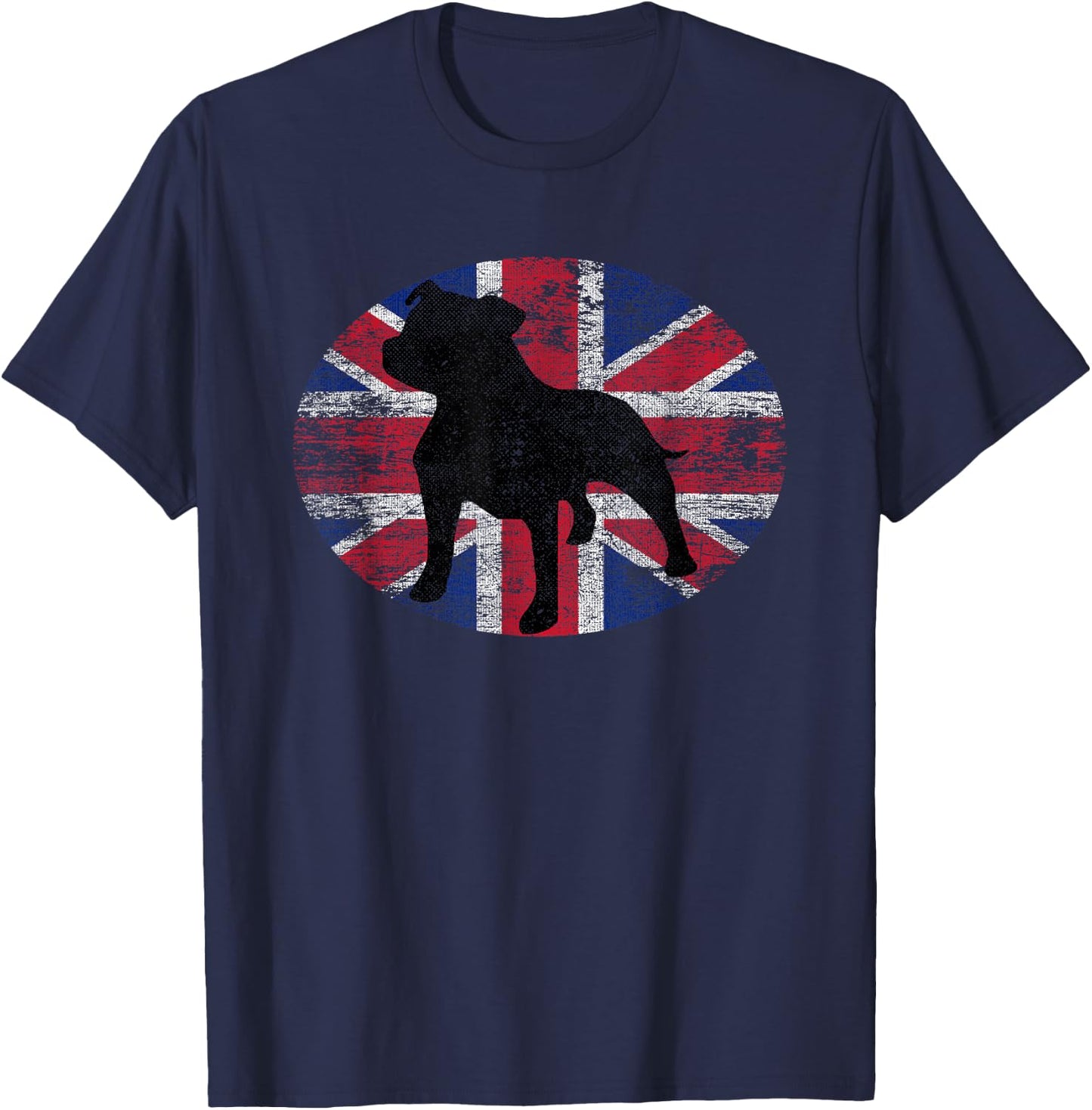 Staffordshire Bull Terrier Breed Dog Staffy English UK Funny Women T-Shirt - T-Shirt | Navy