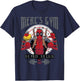 Marvel Deadpool Merc's Gym No Pain No Gain T-Shirt - T-Shirt | Navy