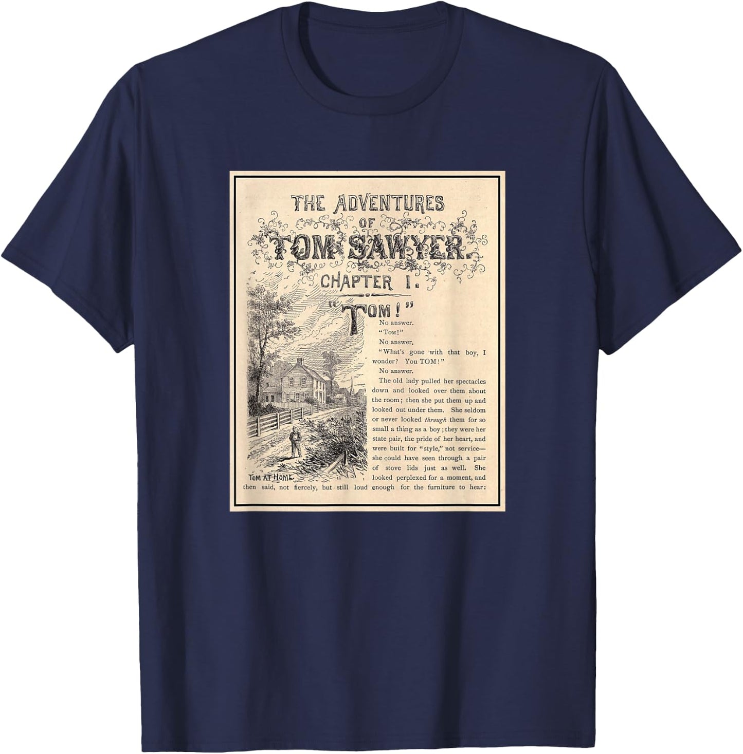 Tom Sawyer Adventures (1876) T-Shirt - T-Shirt | Navy