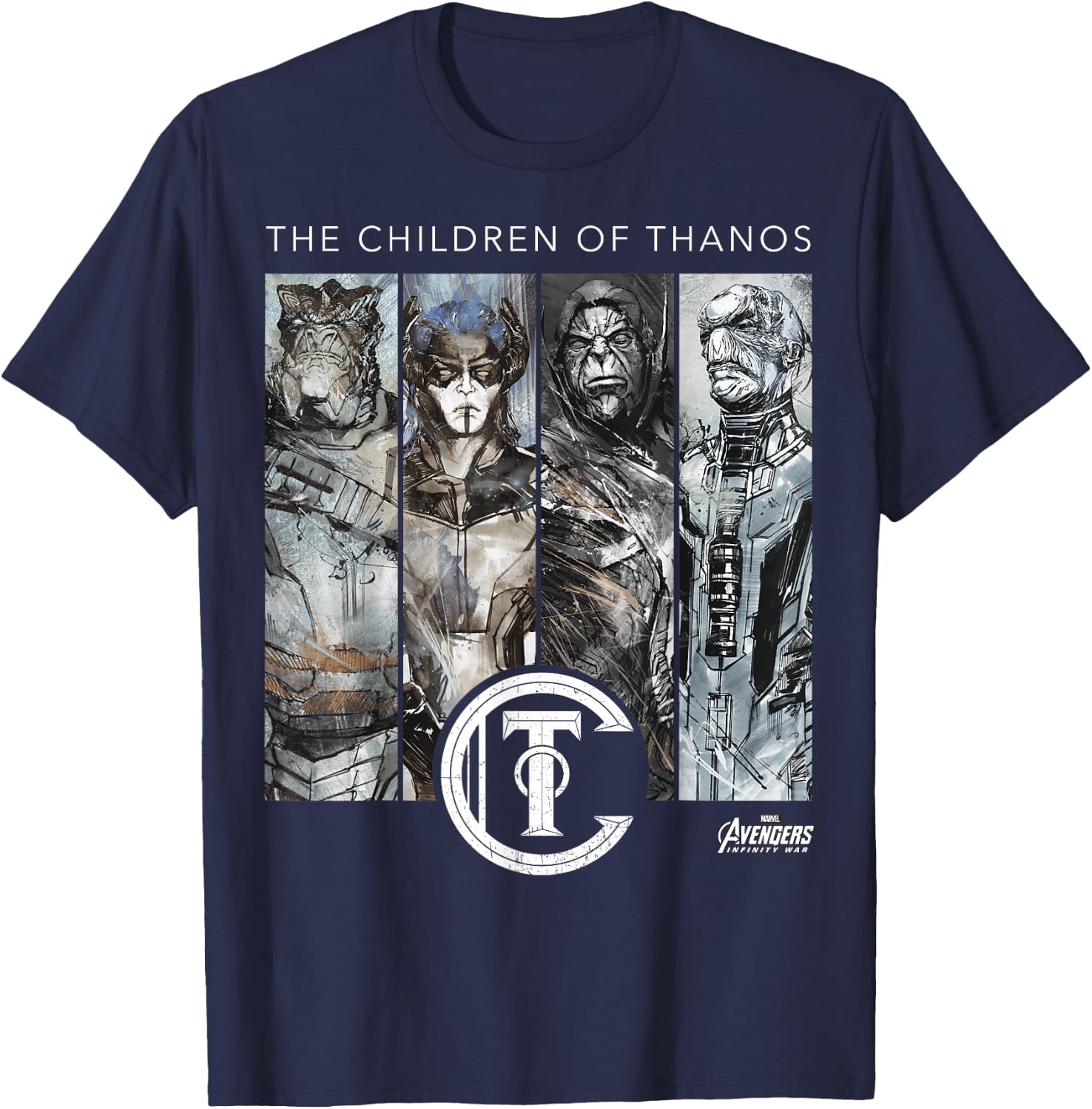 Marvel Infinity War Children of Thanos Graphic T-Shirt - T-Shirt | Navy
