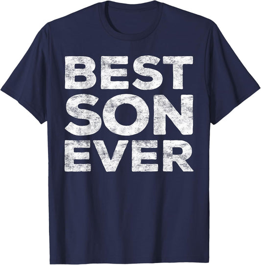 Best Son Ever Shirt Funny Men Boy Son T-Shirt - T-Shirt | Navy