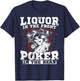 Liquor in the front poker in the rear Awesome Racing T-Shirt - T-Shirt | Navy