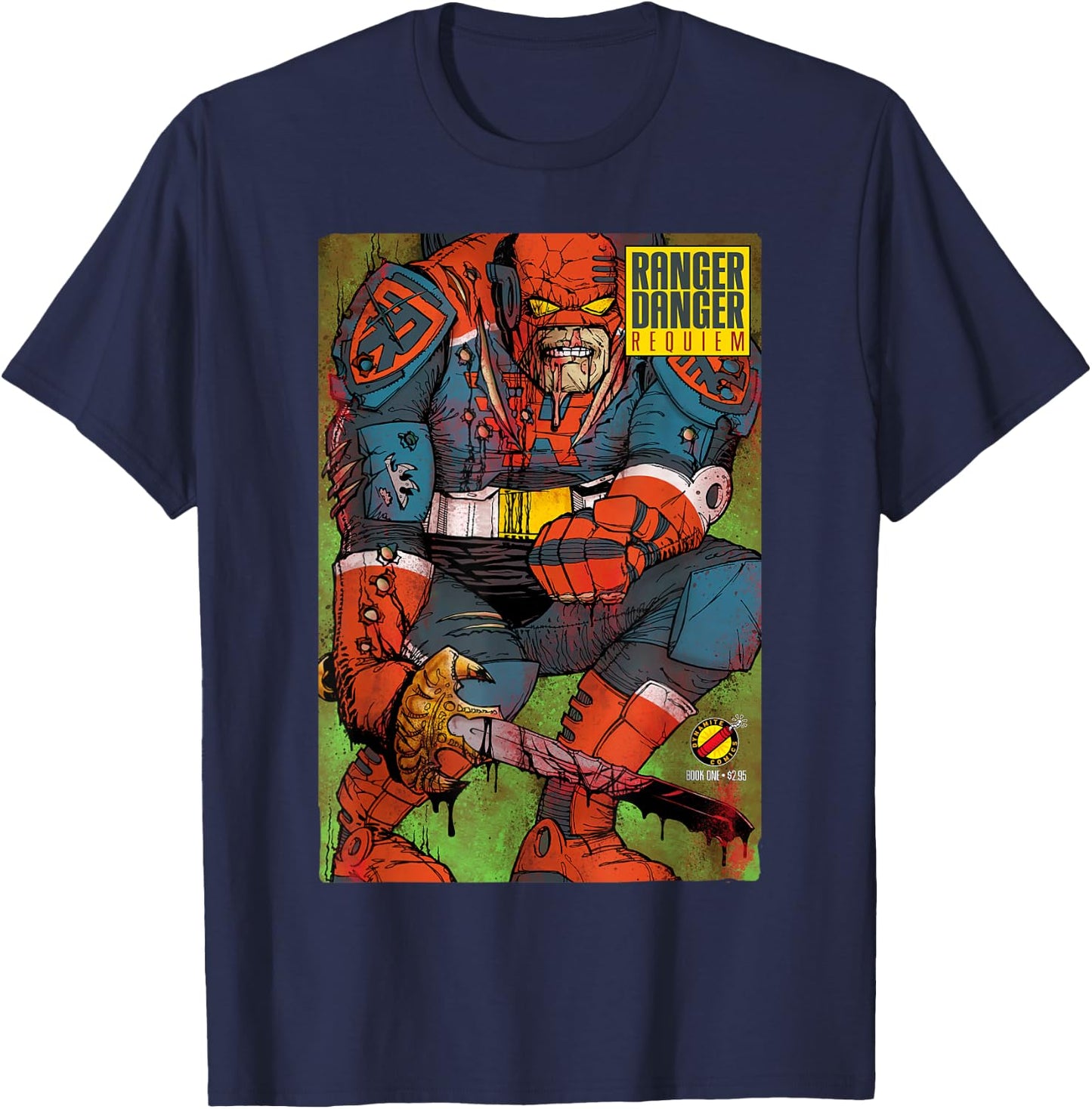 Kevin Smith Jay & Silent Bob Reboot Ranger Danger Requiem T-Shirt - T-Shirt | Navy