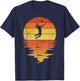 Volleyball shirt retro sunset 70s vintage Volleyball T-Shirt - T-Shirt | Navy