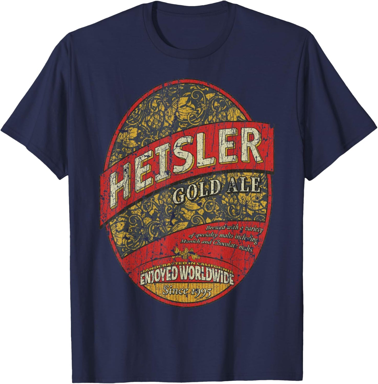 Heisler Gold Ale Beer 1995 T-Shirt - T-Shirt | Navy