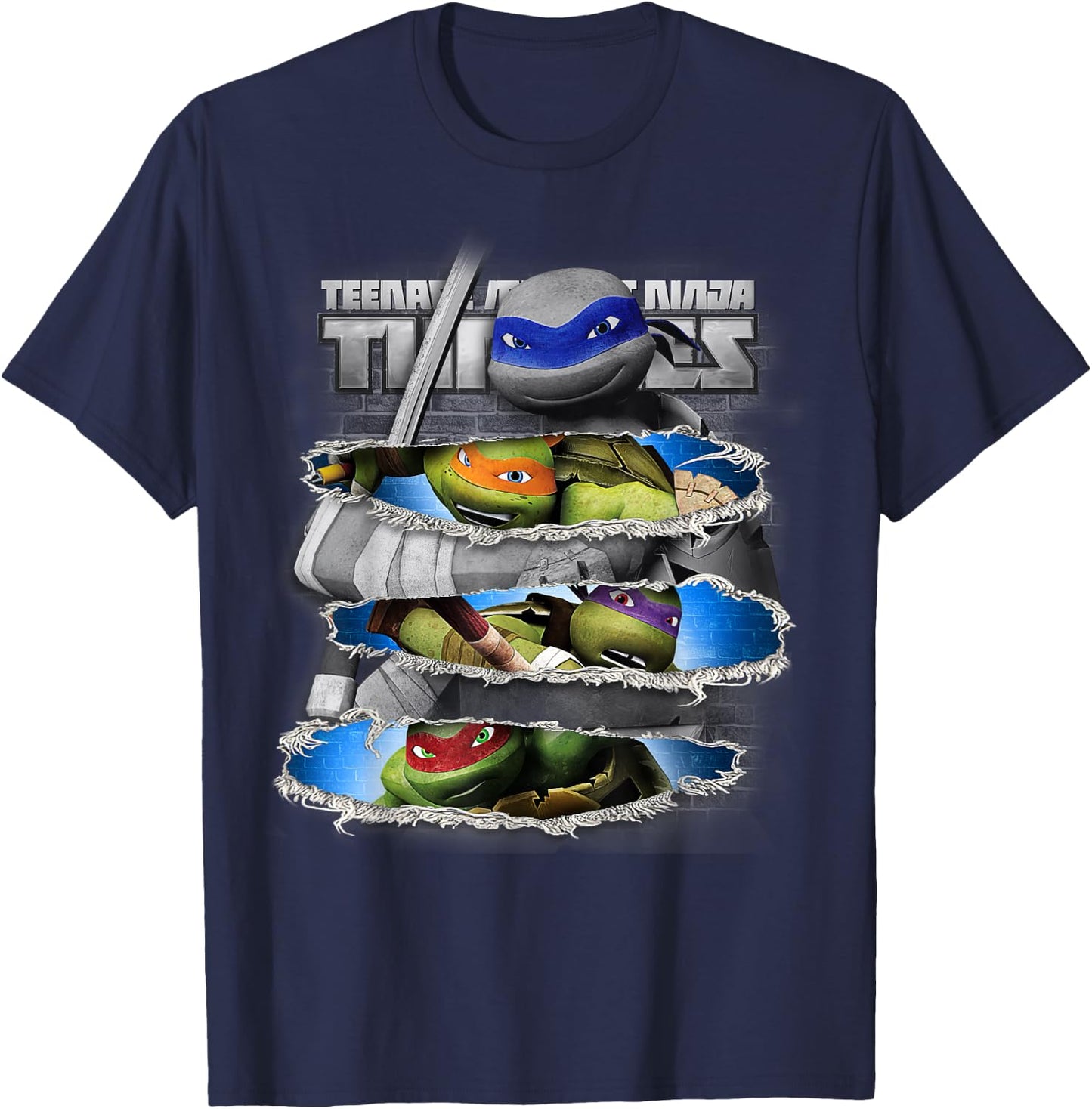 Teenage Mutant Ninja Turtles Sword Slice T-Shirt - T-Shirt | Navy