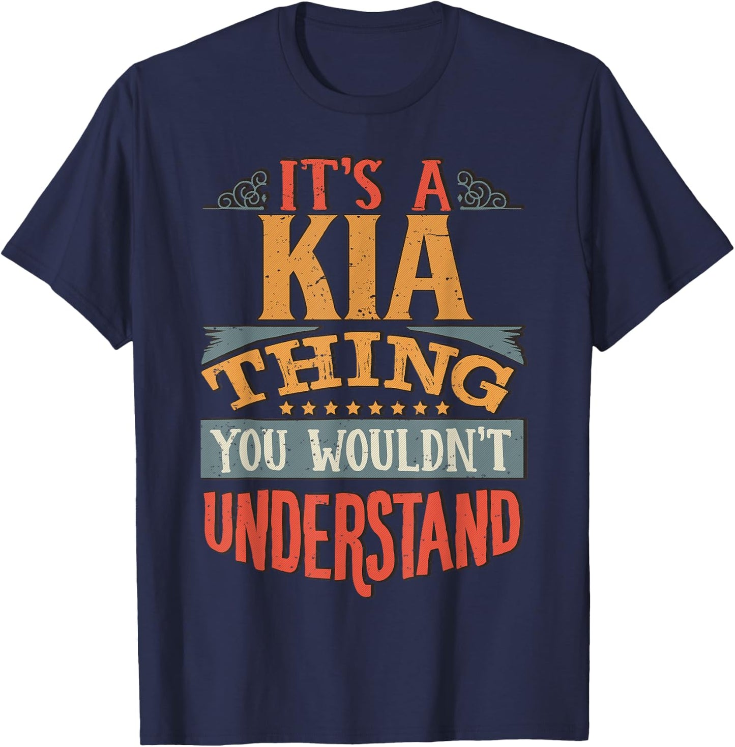 Kia Name T-Shirt - T-Shirt | Navy