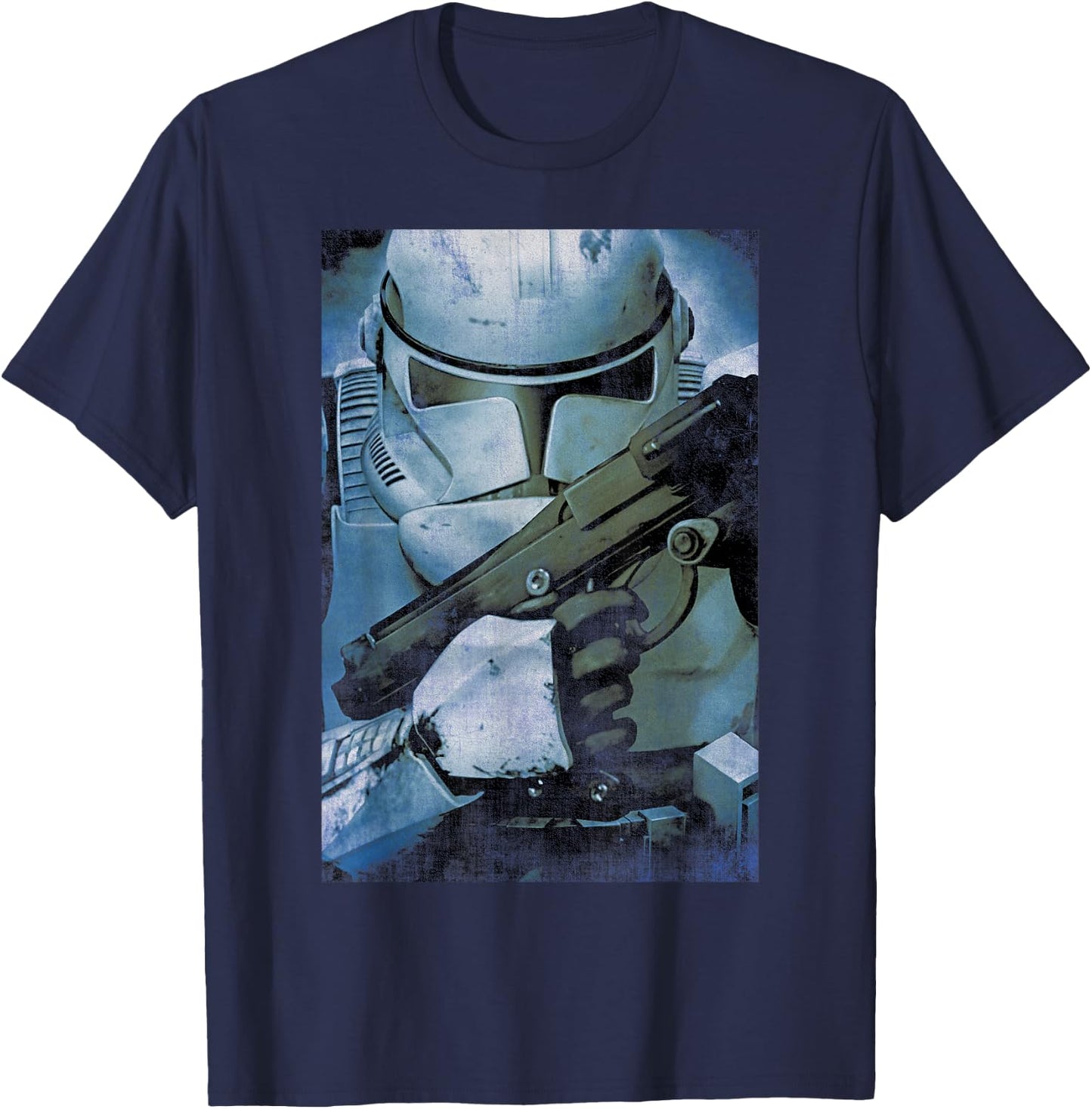 Star Wars Episode III Revenge of the Sith Clone Trooper Art T-Shirt - T-Shirt | Navy