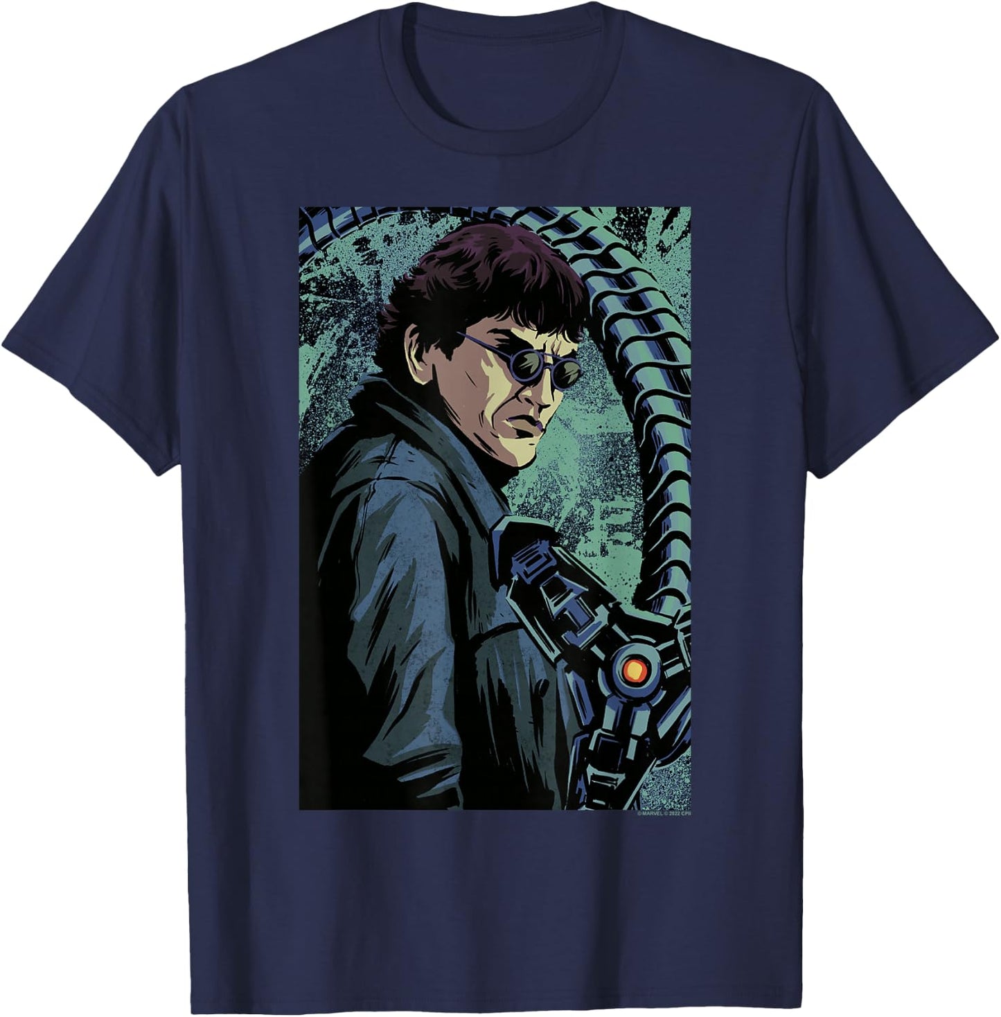 Marvel Spider-Man No Way Home Doctor Octopus Portrait T-Shirt - T-Shirt | Navy
