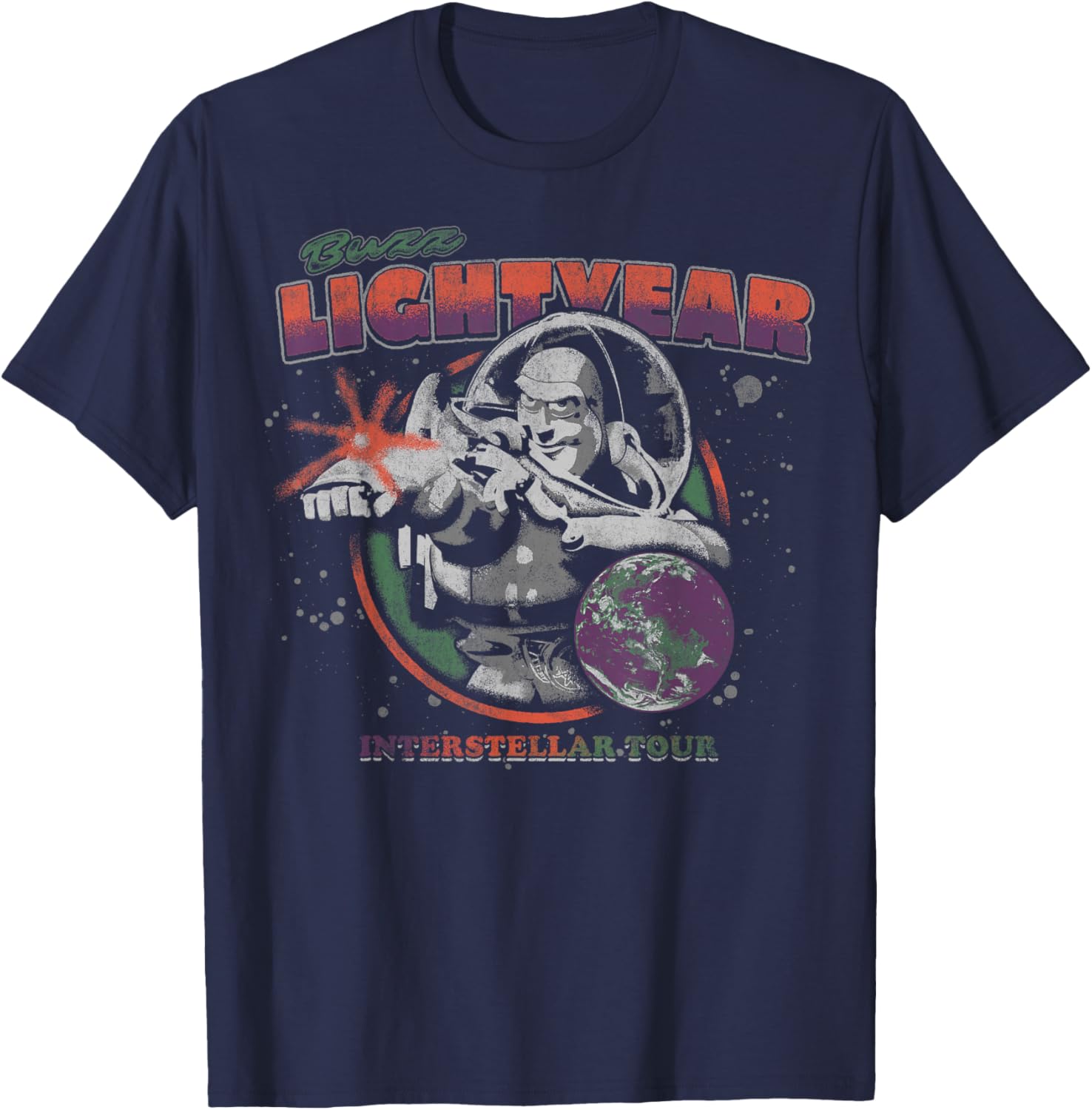 Disney Pixar Toy Story Buzz Lightyear Interstellar Tour T-Shirt - T-Shirt | Navy