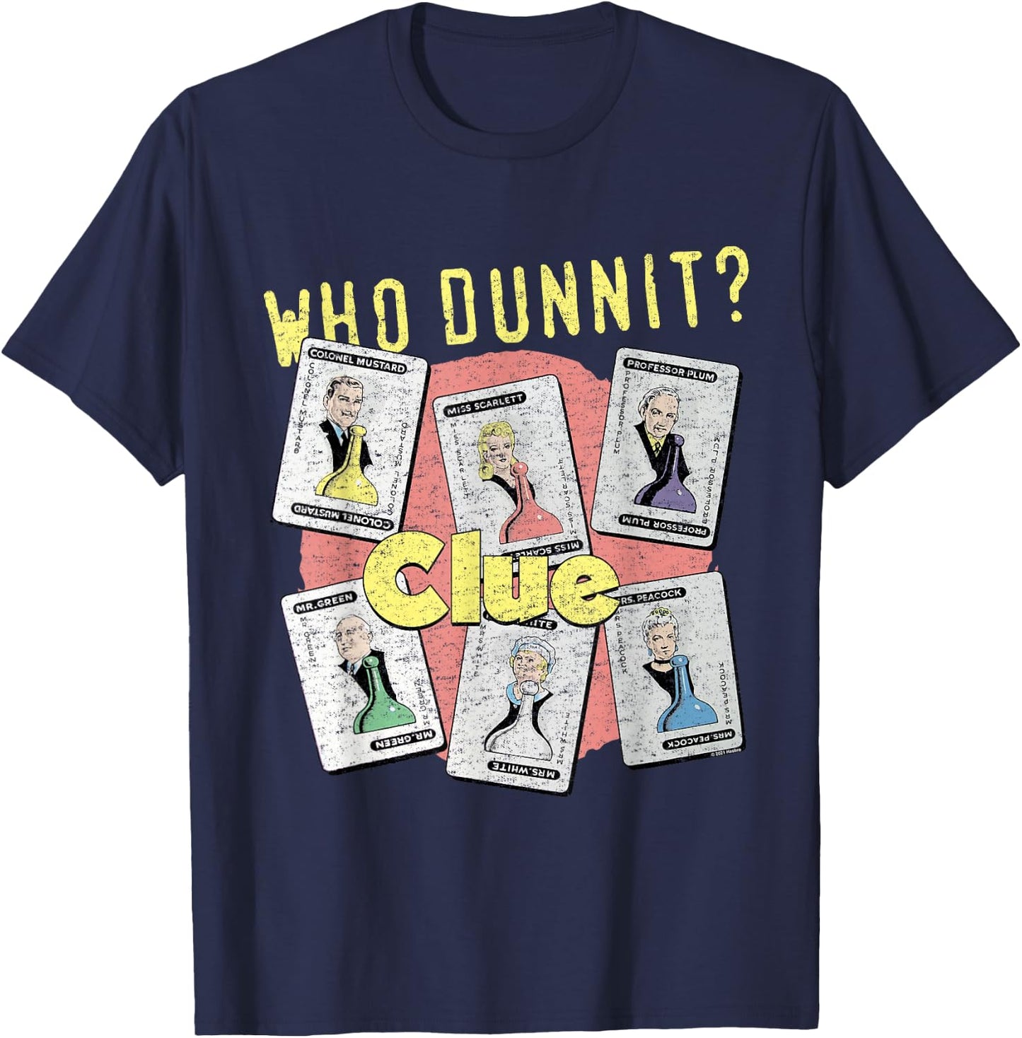 Clue Clue to Who Dunnit T-Shirt - T-Shirt | Navy
