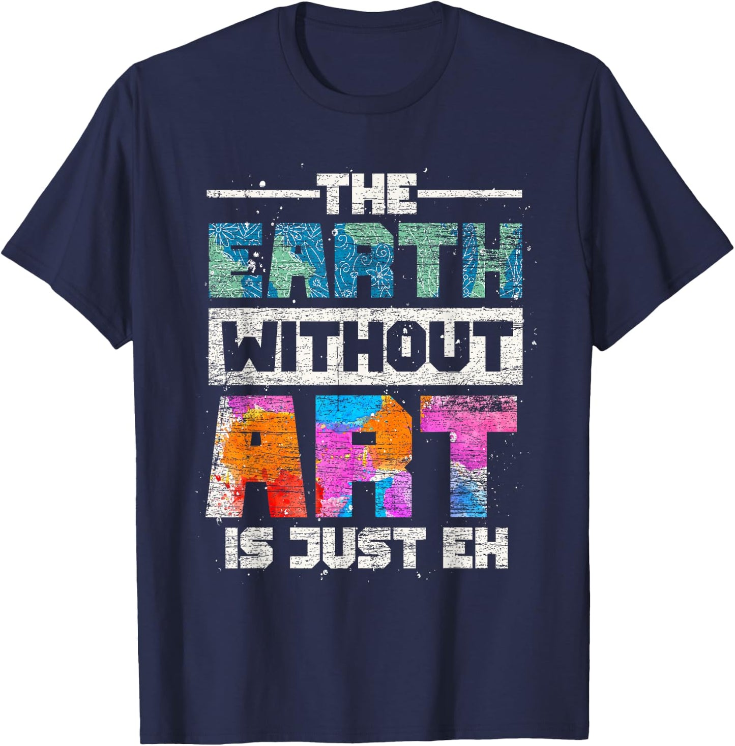 Drawing Painting Art Artist Painter Gift -Youth Black Small Artistic Modern Painting Themed T-Shirt - T-Shirt | Navy