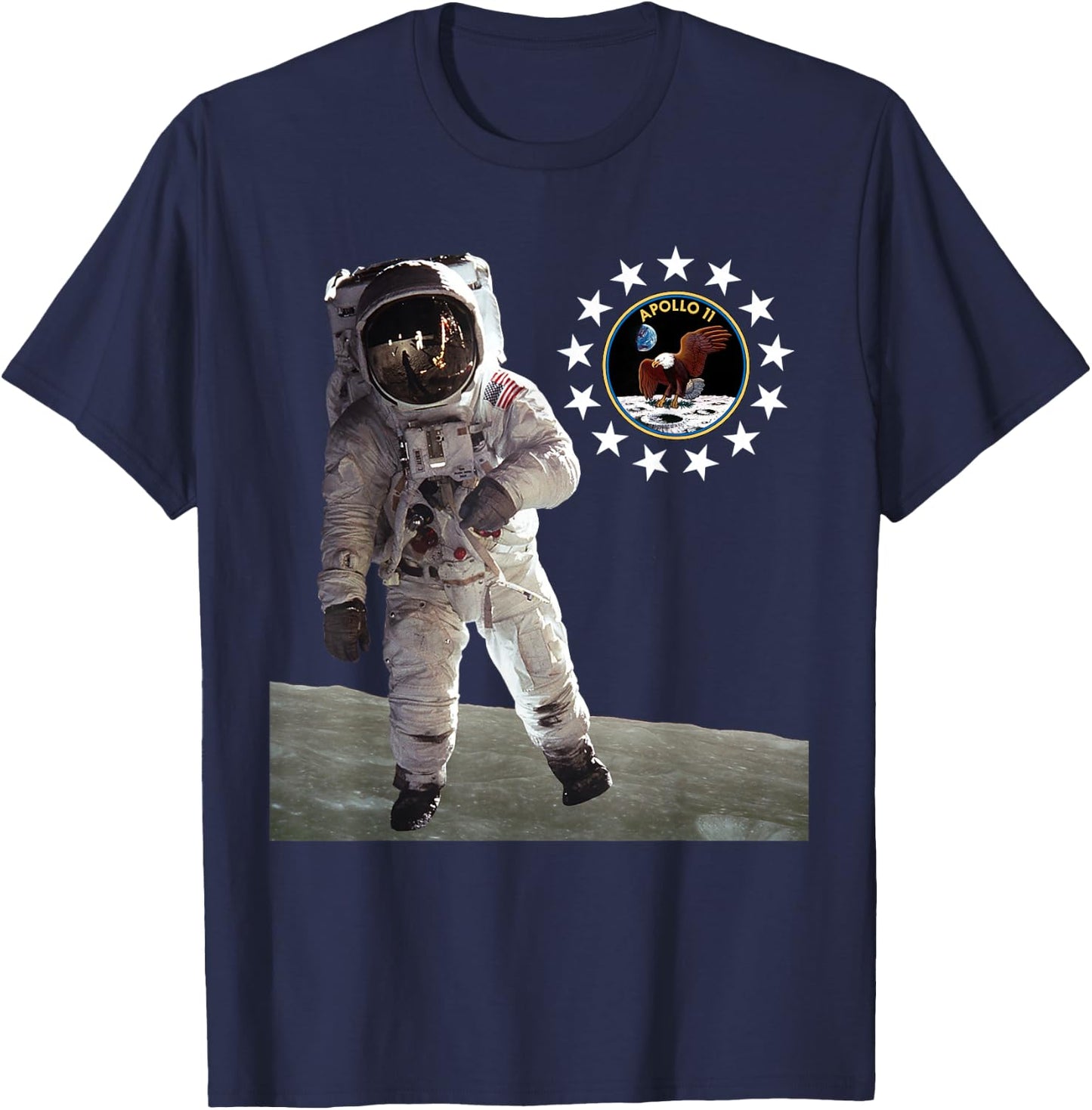 July 20, 1969 Moon Landing Shirt Apollo 11 50th Anniversary T-Shirt - T-Shirt | Navy