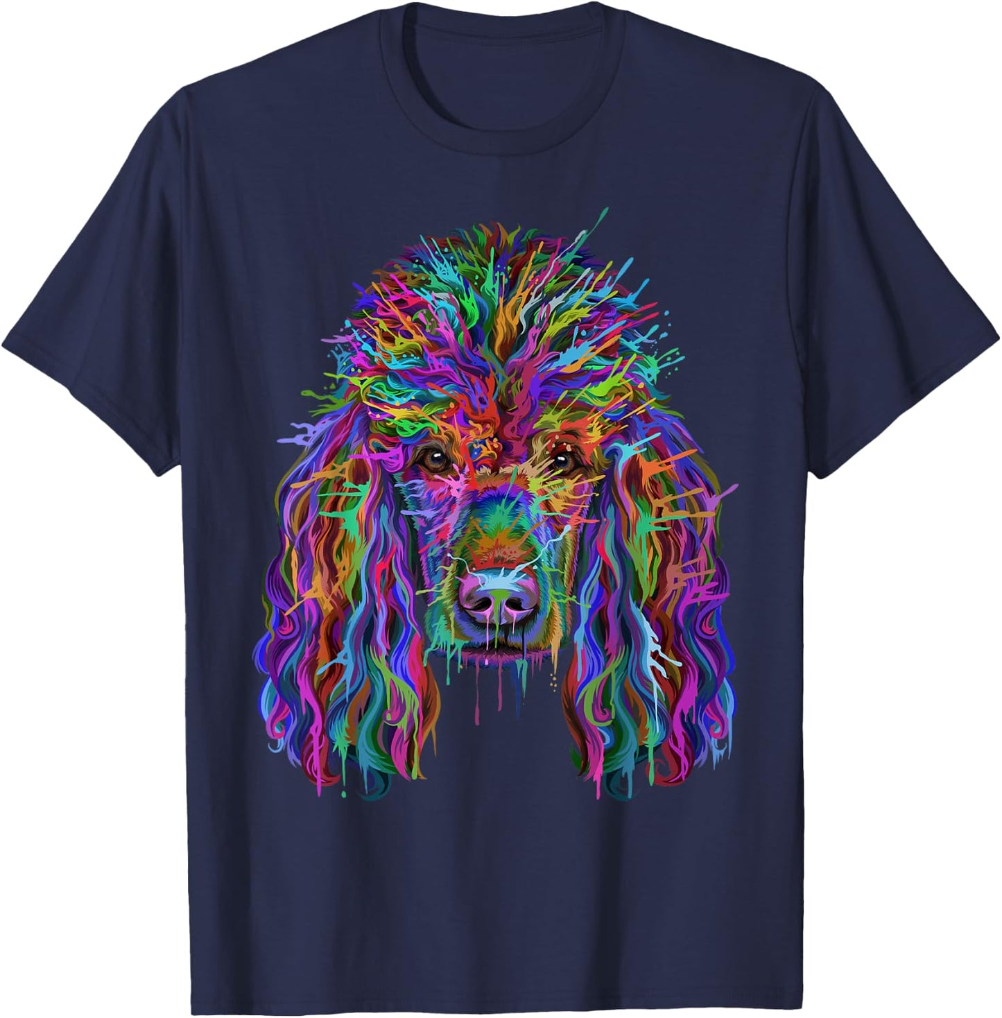 Poodle Splash Gifts for Dog Lovers T-Shirt - T-Shirt | Navy