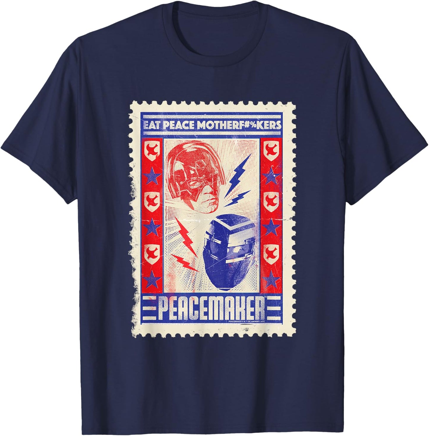 Peacemaker Eat Peace T-Shirt - T-Shirt | Navy