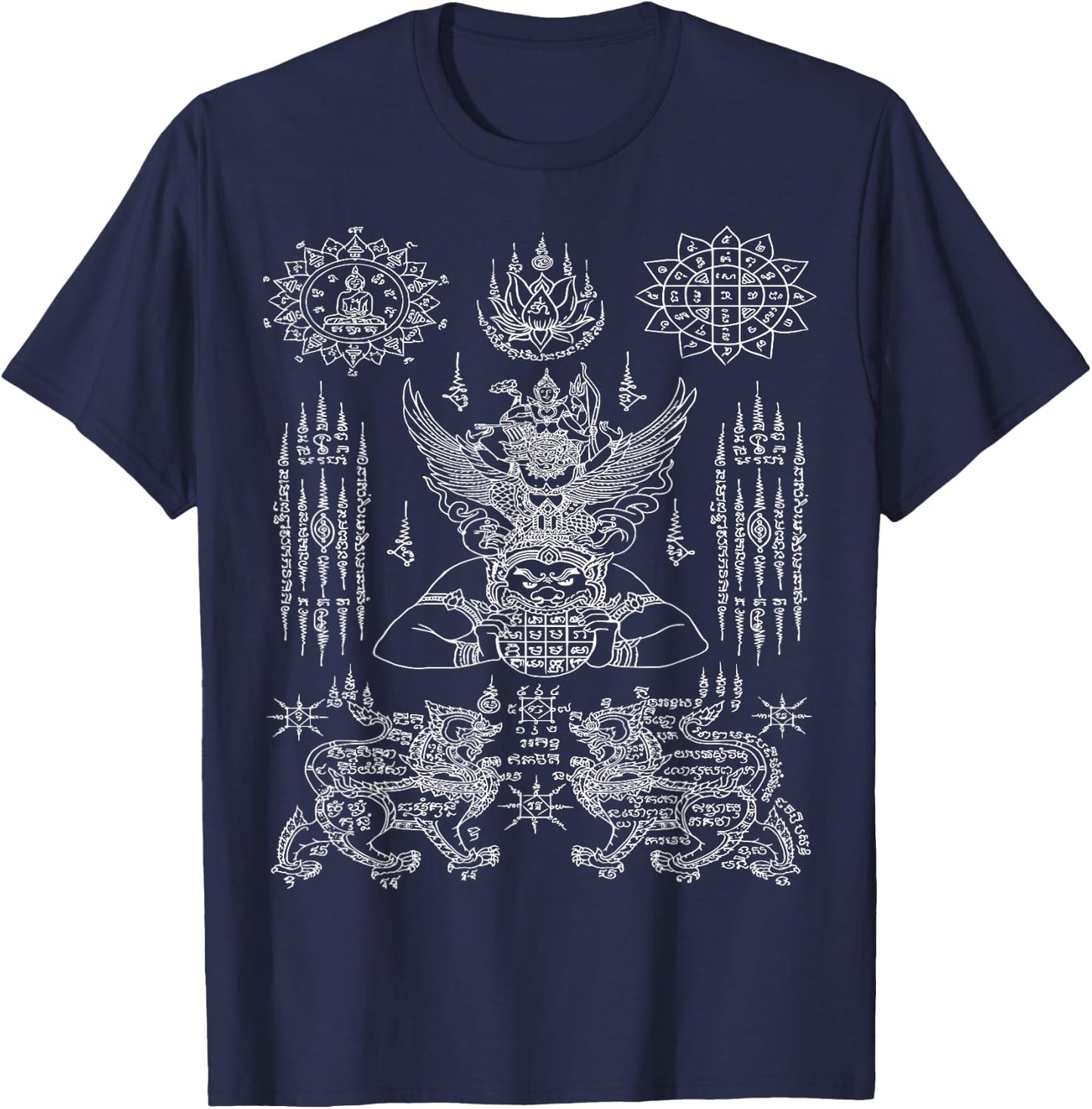 Thailand tattoo magical sak yant thai tattoos Thailand gift T-Shirt - T-Shirt | Navy