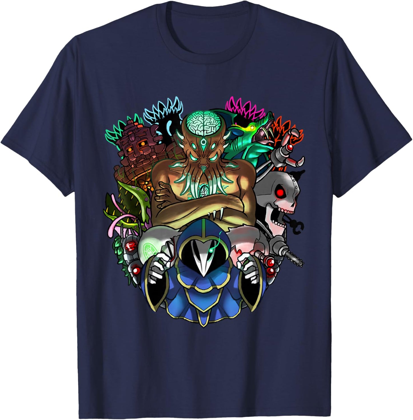 Terraria Boss Rush: Hardmode Edition T-Shirt - T-Shirt | Navy