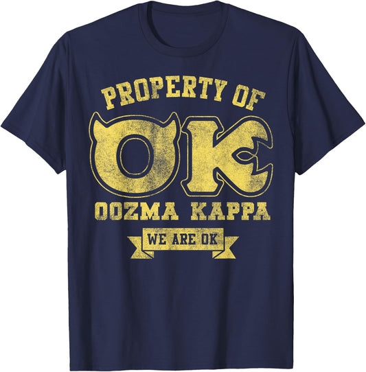 Disney Pixar Monsters University Property Of OK Logo T-Shirt - T-Shirt | Navy