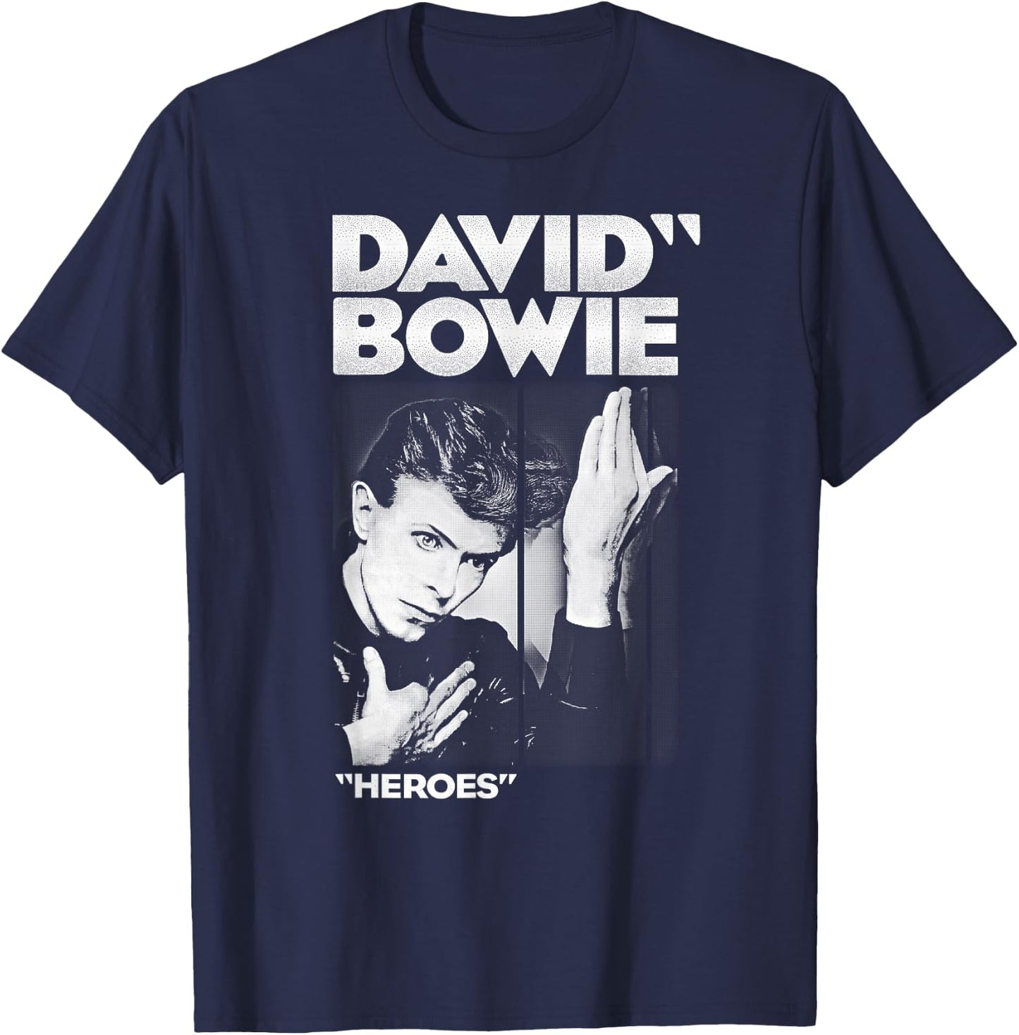 David Bowie - Bold Heroes T-Shirt - T-Shirt | Navy