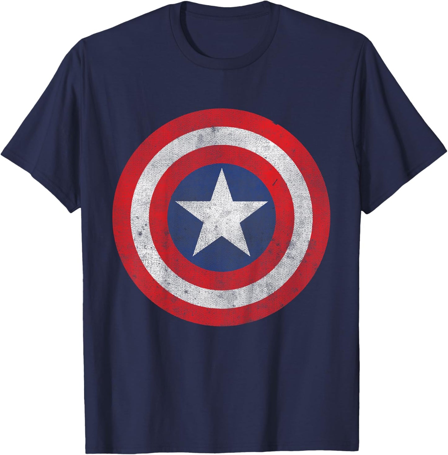 Kids Marvel Captain America Classic Shield Kids Graphic T-Shirt - T-Shirt | Navy