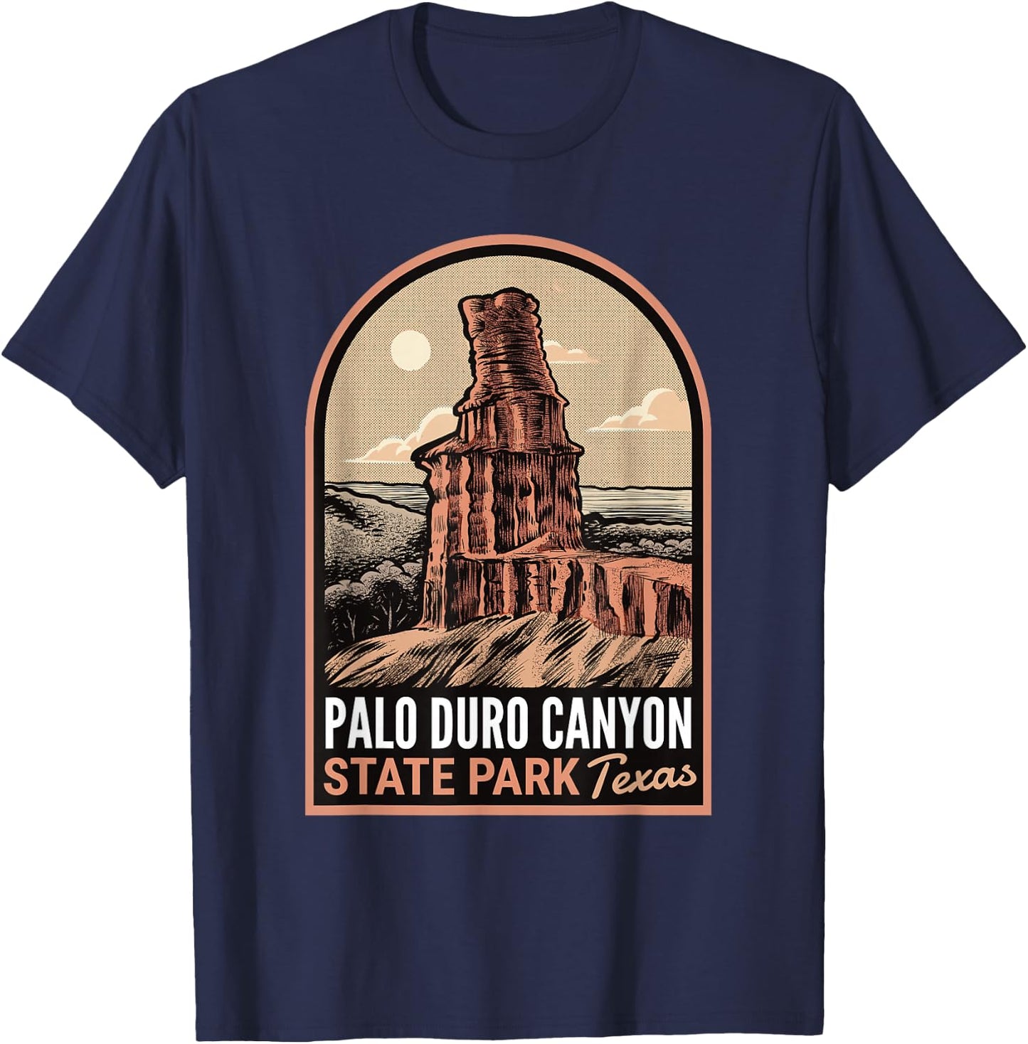 Palo Duro Canyon State Park Texas Vintage T-Shirt - T-Shirt | Navy