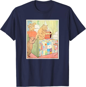 Goldilocks and The Three Bears - Someone Sleeping in Our Bed T-Shirt - T-Shirt | Navy